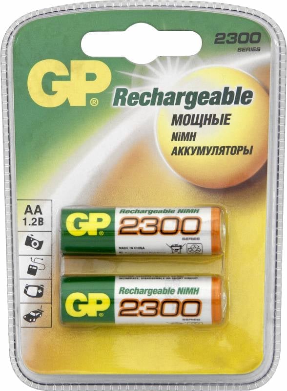 GP 230AAHC-2DECRC2 20/200 (2 шт. в уп-ке)  аккумулятор
