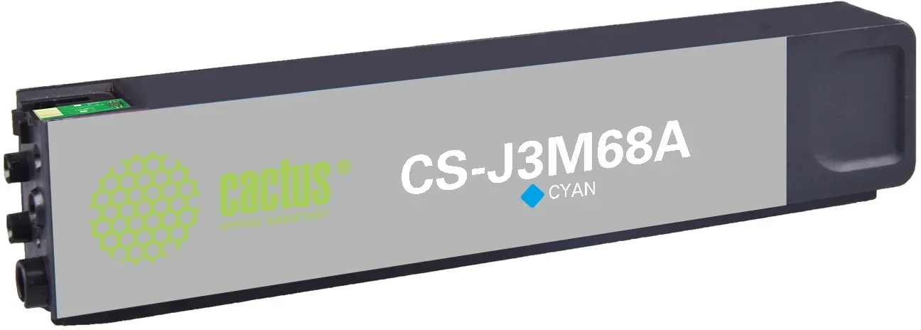 Картридж струйный Cactus CS-J3M68A (981A) голубой пигментный (120 мл) для HP PageWide 556dn Enterprise/586dn