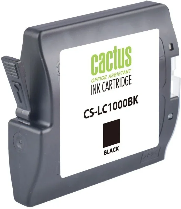 Картридж струйный Cactus CS-LC1000BK черный (22.6мл) для Brother DCP 130C/330С/MFC-240C/5460CN с чипом