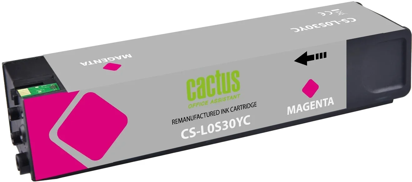 Картридж струйный Cactus CS-L0S30YC 976YC пурп.пигм. (245мл) для HP PageWide P55250dw/P57750dw с чипом
