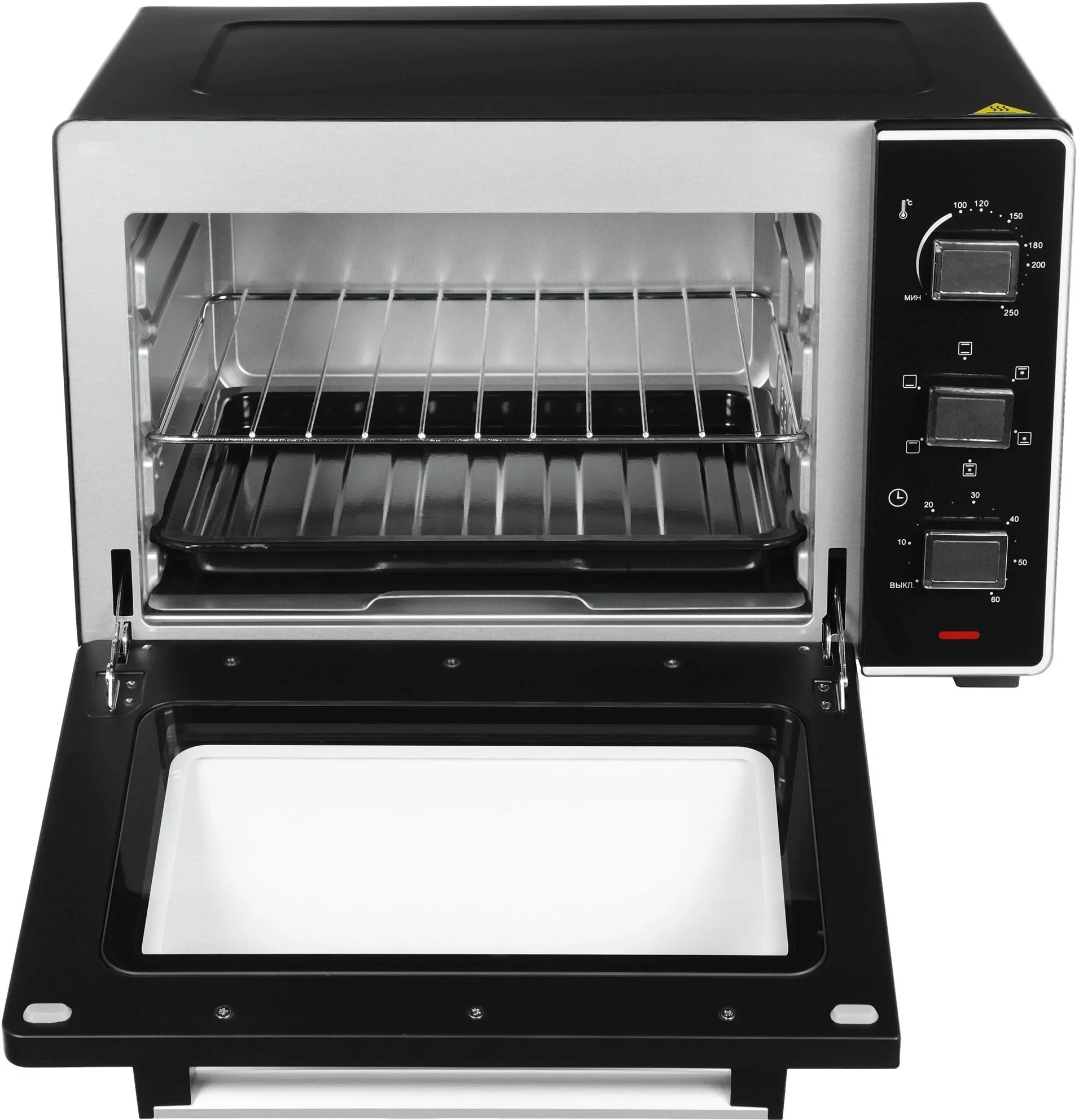 Мини-печь Hyundai MIO-HY093 28 л, 1600 Вт, черный