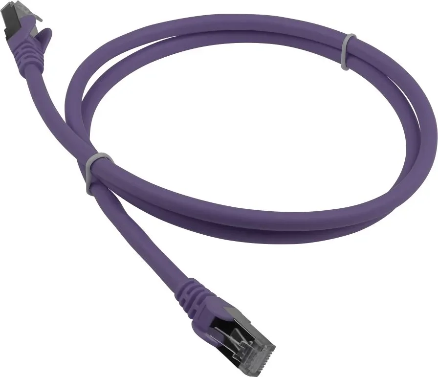 Патч-корд Lanmaster LAN-PC45/S6A-5.0-VI FTP RJ-45 вил.-вилка RJ-45 кат.6A 5м фиолетовый LSZH (уп.:1шт)