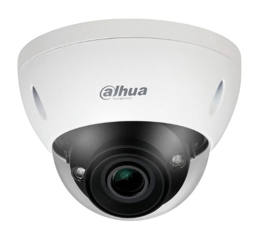 Уличная купольная IP-видеокамера Dahua с ИИ4Мп; 1/1.8” CMOS; моторизованный объектив 2.7~12мм; механический ИК-фильтр; WDR(140дБ); чувствительность 0.0007лк@F1.8; сжатие: H.265+, H.265, H.264+, H.264
