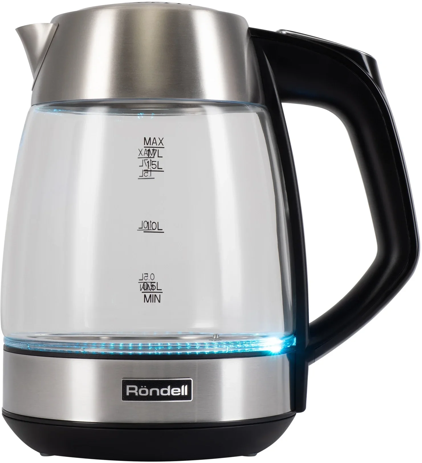 Чайник электрический Rondell RDE-1004 1.7л. 2200Вт корпус: стекло/металл