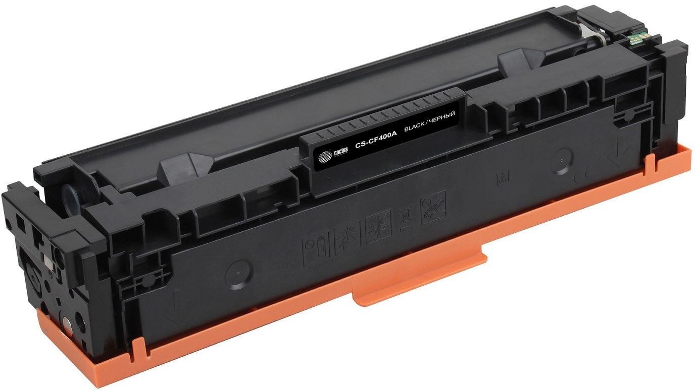 Картридж лазерный Cactus CS-CF400A CF400A черный (1500стр.) для HP CLJ M252/252N/252DN/252DW/M277n/M277DW с чипом