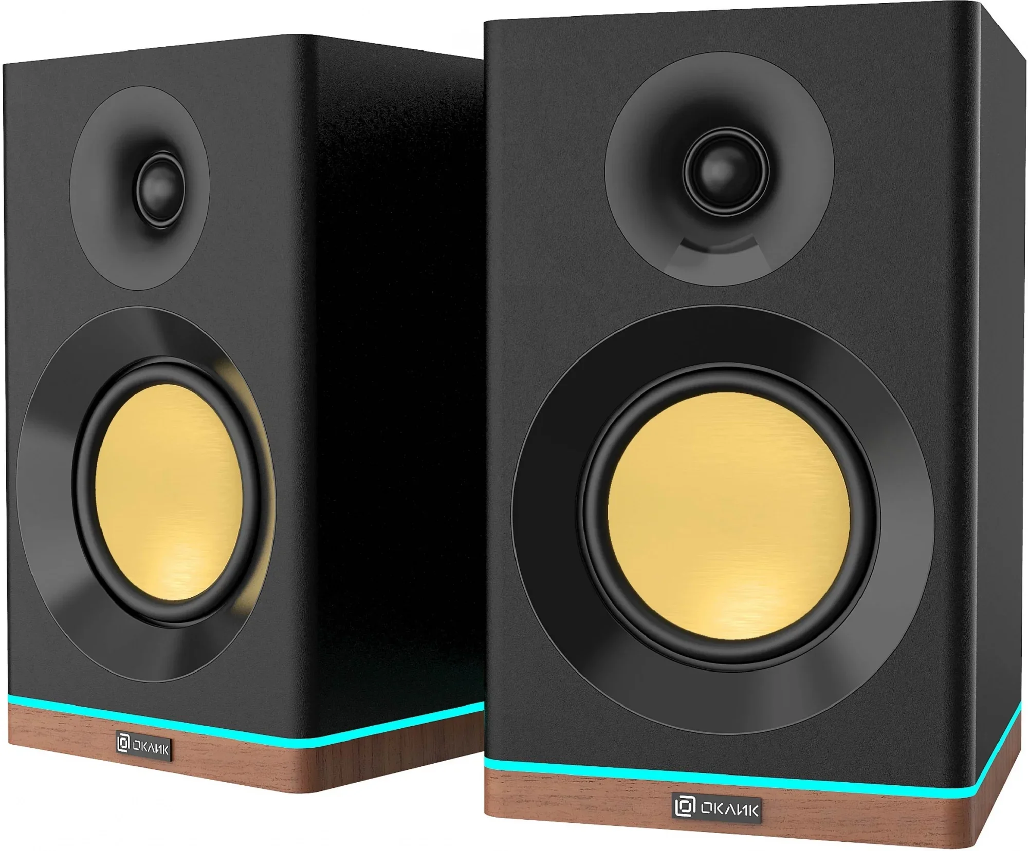 <114817> Акустическая система OKLICK OK-605A (2.0, 60Вт, Bluetooth, USB, ПДУ) черный [2023386]