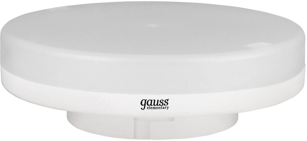 83826 Лампа светодиодная Gauss Elementary GX53 6Вт цок.:GX53 таблетка 220B 4100K св.свеч.бел.нейт. (упак.:10шт) ()