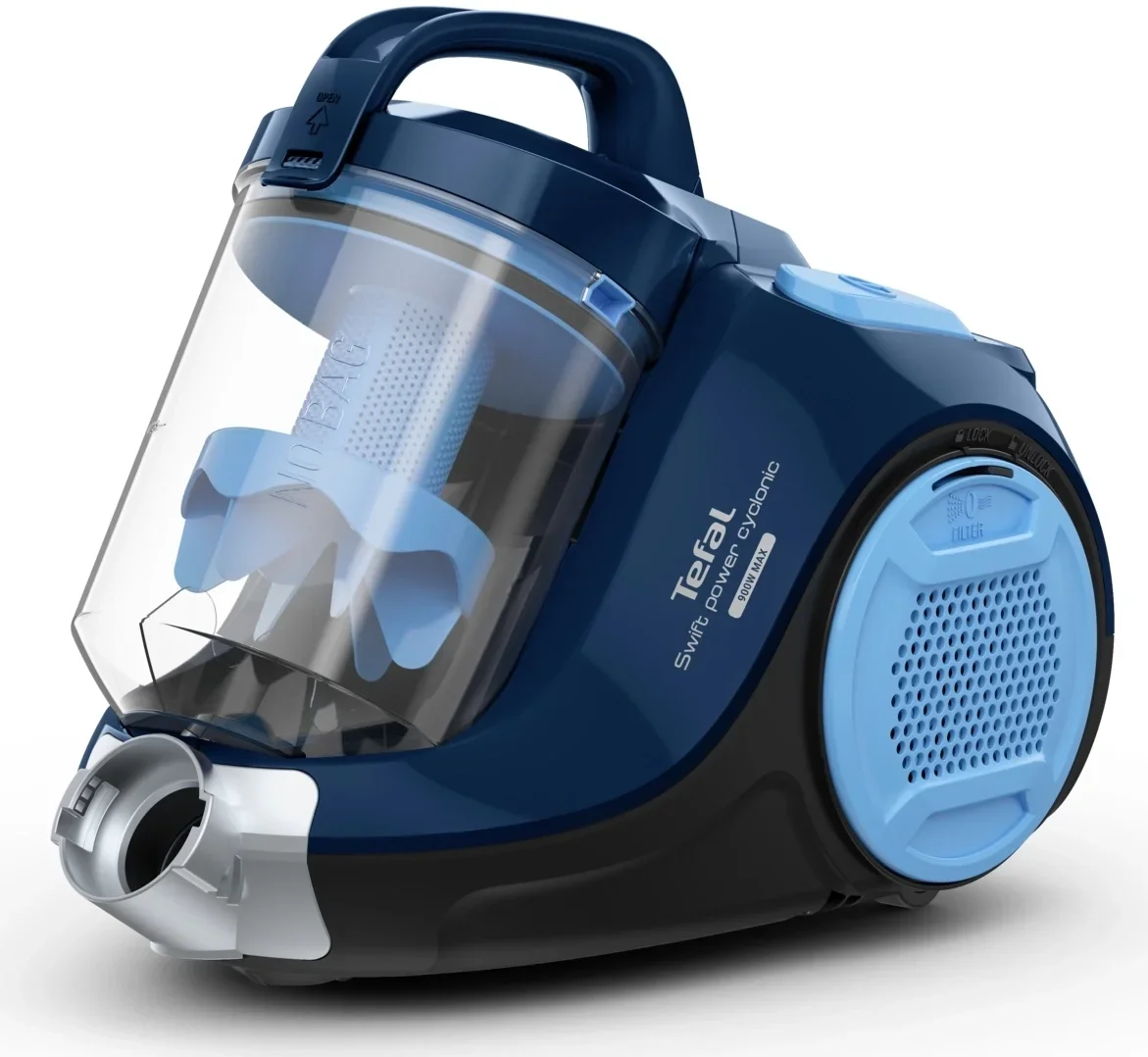 Пылесос Tefal TW2971EA 2100Вт синий/черный