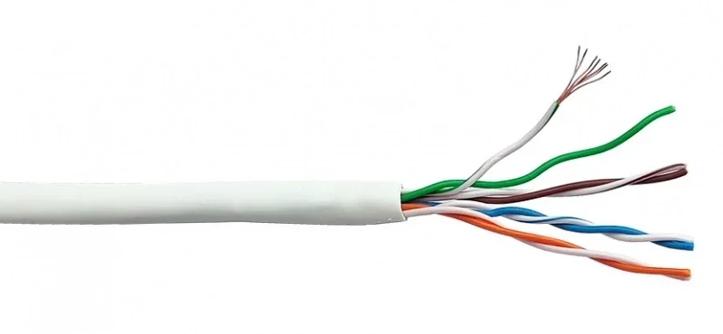 Кабель информационный Lanmaster LAN-5EUTP-LSZH-WH кат.5E UTP 4 пары 24AWG LSZH внутренний 305м белый
