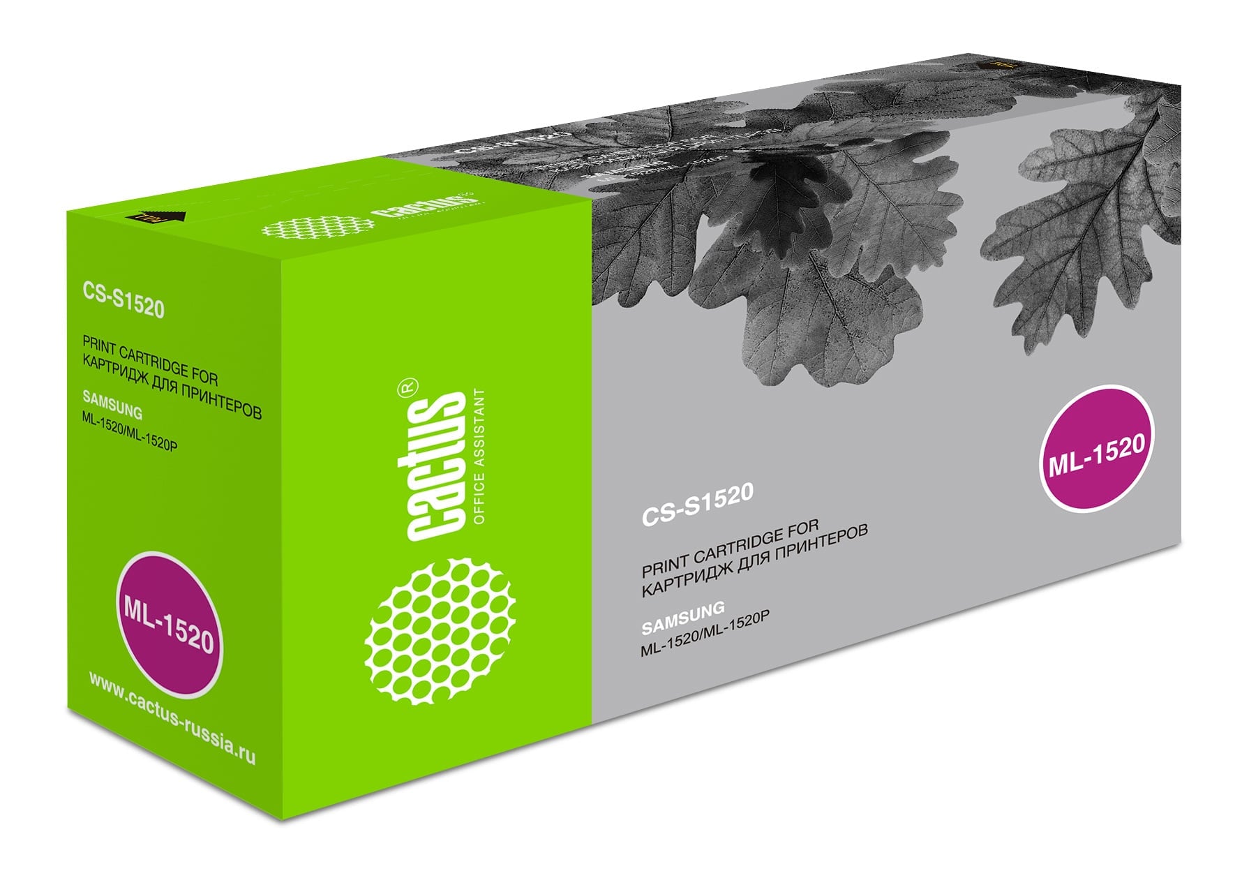 -/ Картридж лазерный Cactus CS-S1520 ML-1520D3 черный (3000стр.) для Samsung ML-1520/1520P