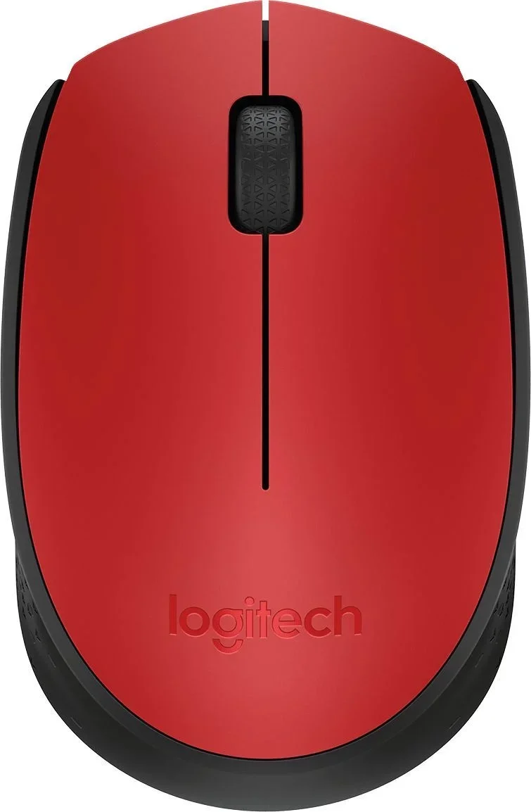 Мышь Logitech M171 красный/черный оптическая 1000dpi беспров. USB для ноутбука 2but (910-004645)