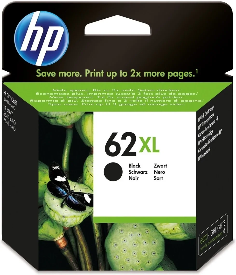 Картридж струйный HP 62XL C2P05AE черный печ.гол.в компл. (600стр.) для HP HP OfficeJet 200