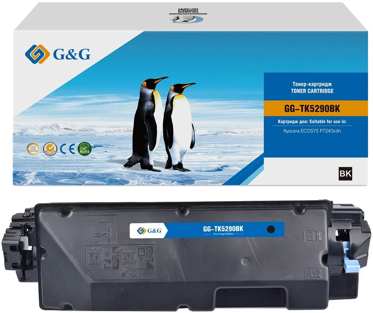 Картридж лазерный G&G GG-TK5290BK (TK5290BK) черный (17000 стр.) для Kyocera ECOSYS P7240cdn