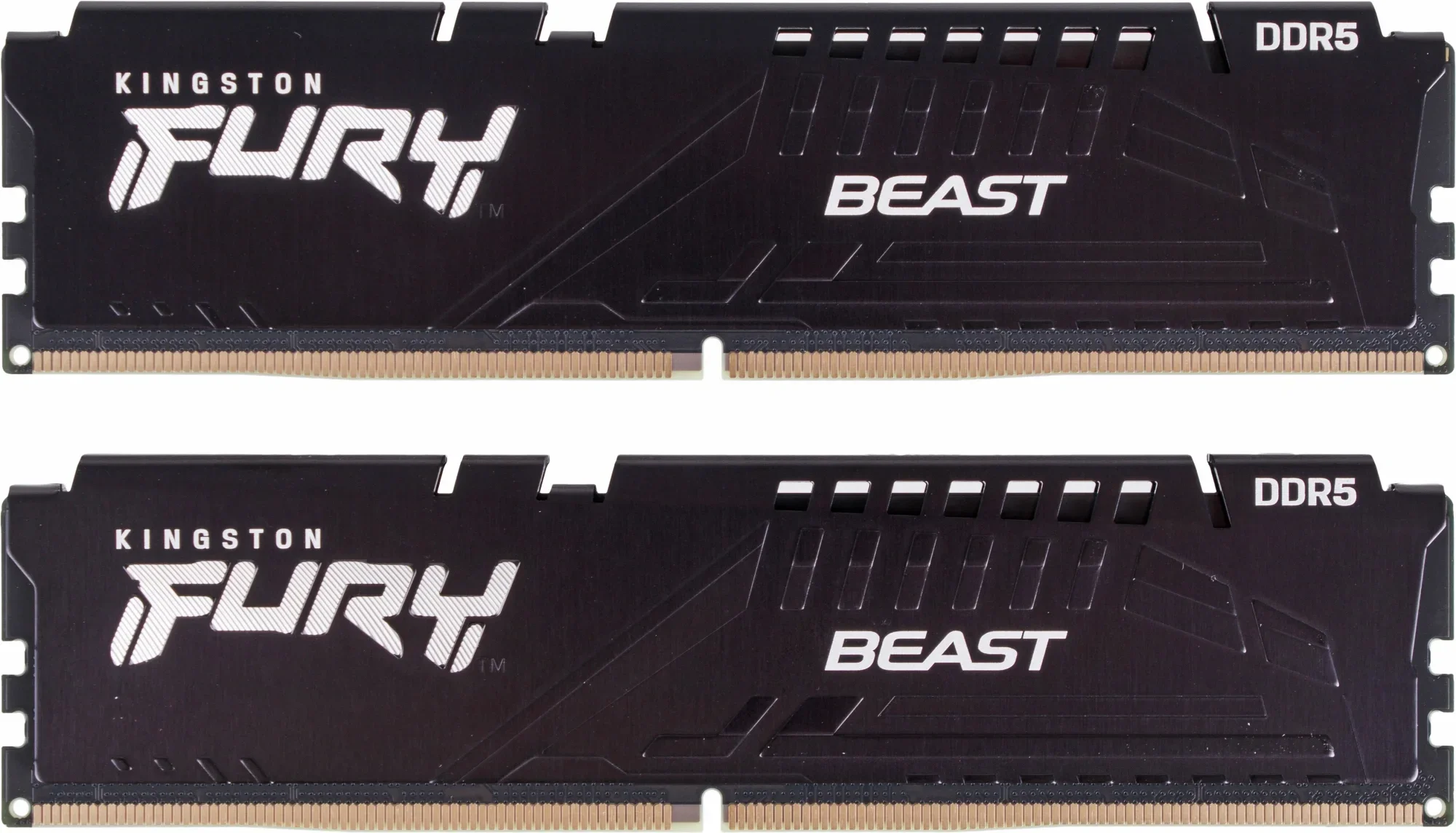 Модуль памяти Kingston 32GB DDR5 5200 DIMM FURY Beast Black Gaming Memory KF552C40BBK2-32 Non-ECC, CL40, 1.25V, KF552C40BBK2-32 1RX8 (Kit of 2), RTL (324358)
