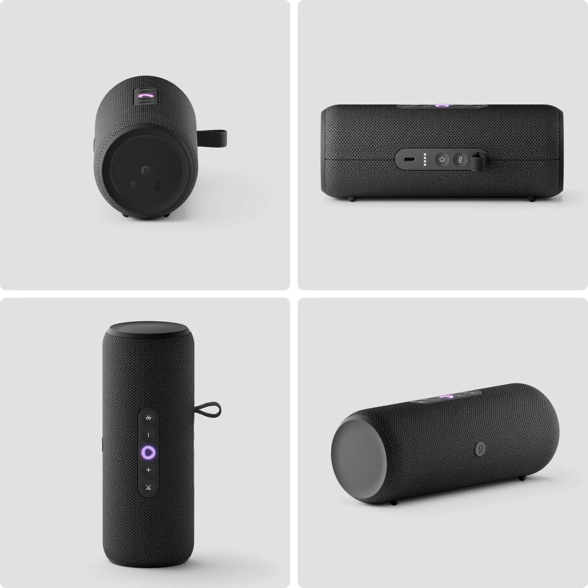 Умная колонка Яндекс Станция Стрит, 30Вт, компактная, 2 динамика, Wi-Fi, Bluetooth 5.0, Алиса, черный