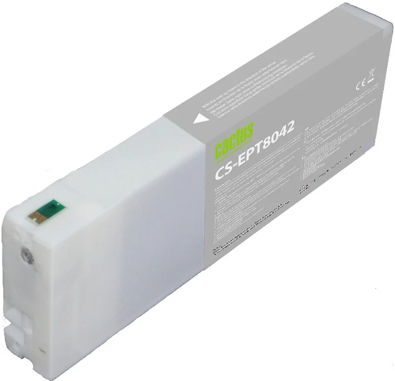 Картридж струйный Cactus CS-EPT8042 (T8042) голубой пигментный (700 мл) для Epson SureColor SC-P6000/7000/8000/9000
