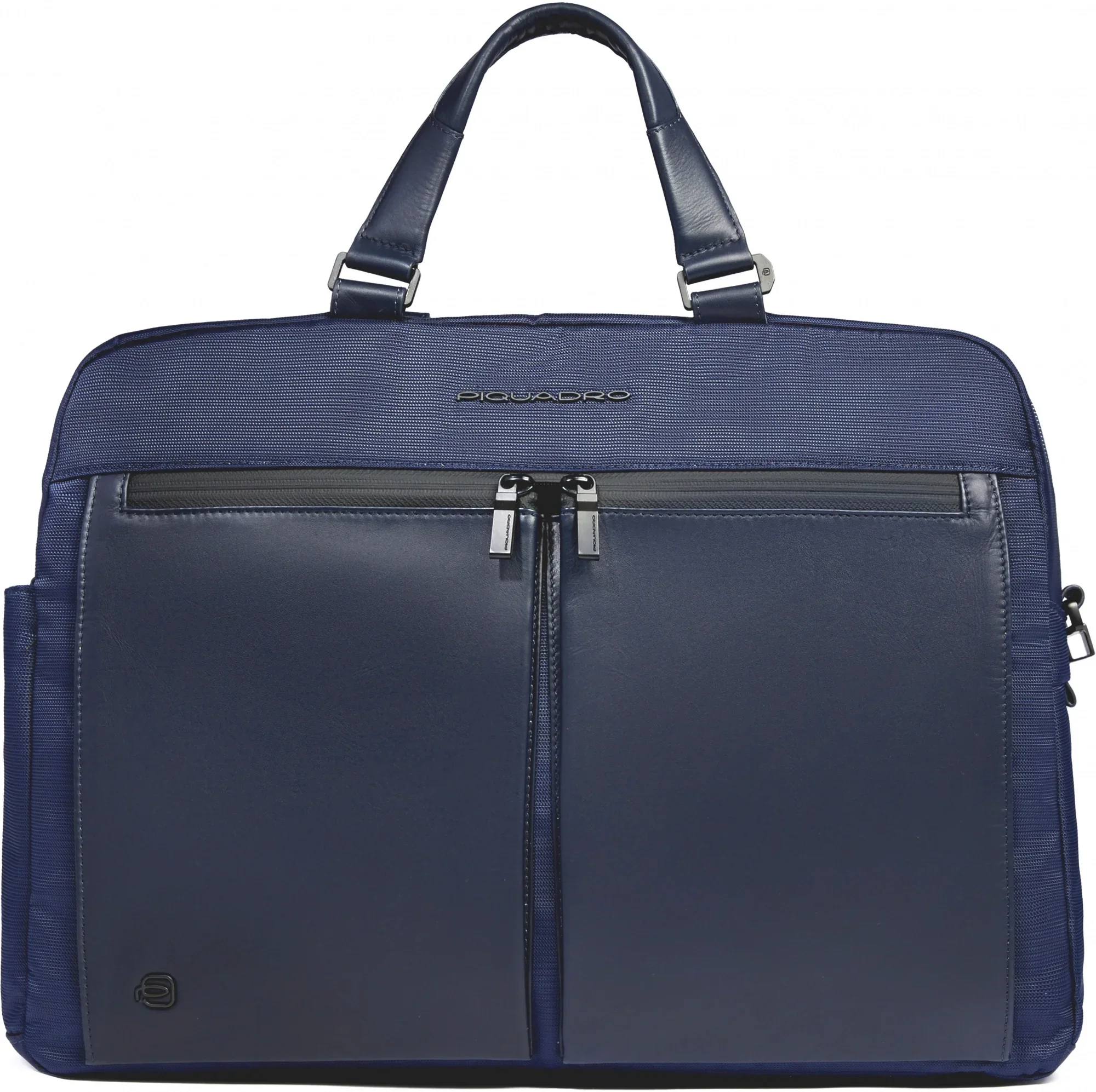 Деловая сумка Piquadro Orion CA6624S136/BLU с отделением для ноутбука 15.6" синяя ткань/натур.кожа