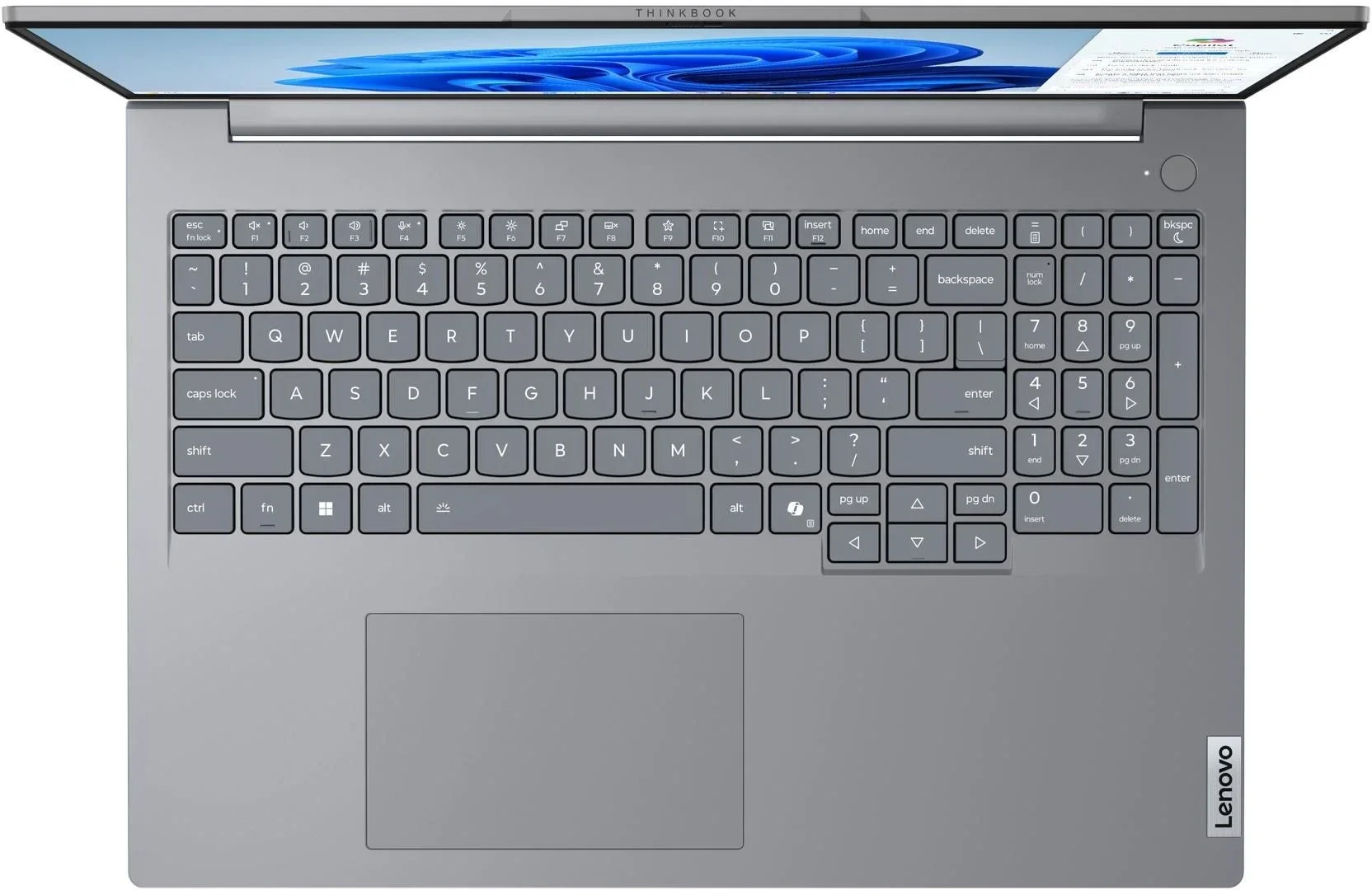 Ноутбук Lenovo Thinkbook 16 G8 IAL Core Ultra 7 255H 16Gb SSD512Gb Intel Arc 16" IPS WUXGA (1920x1200)/ENGKBD Windows 11 Pro grey WiFi BT Cam (21SK000CGQ)