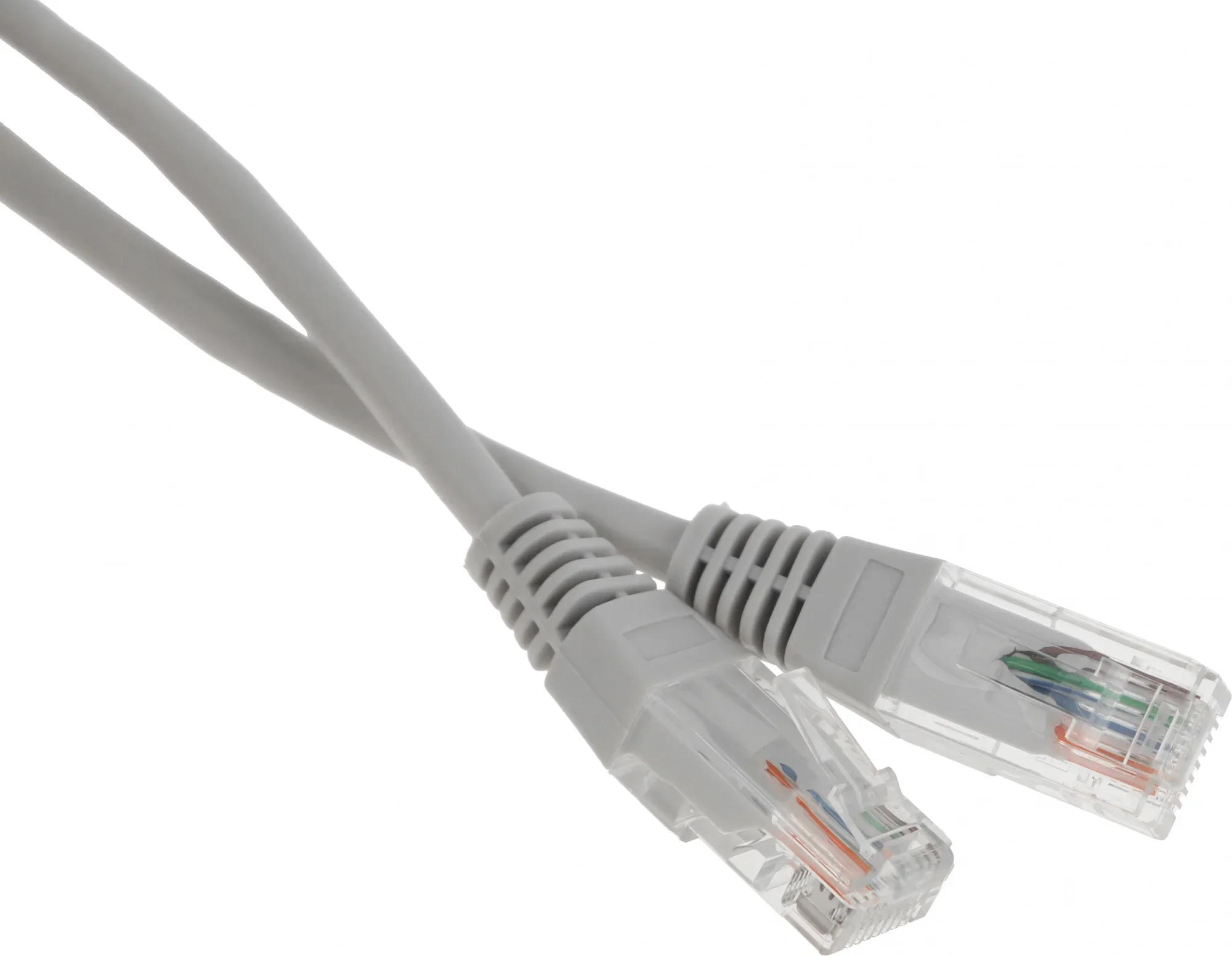 Патч-корд LANMASTER UTP TWT-45-45-1.0-GY вилка RJ-45-вилка RJ-45 cat.5е 1м серый ПВХ (уп.:1шт)