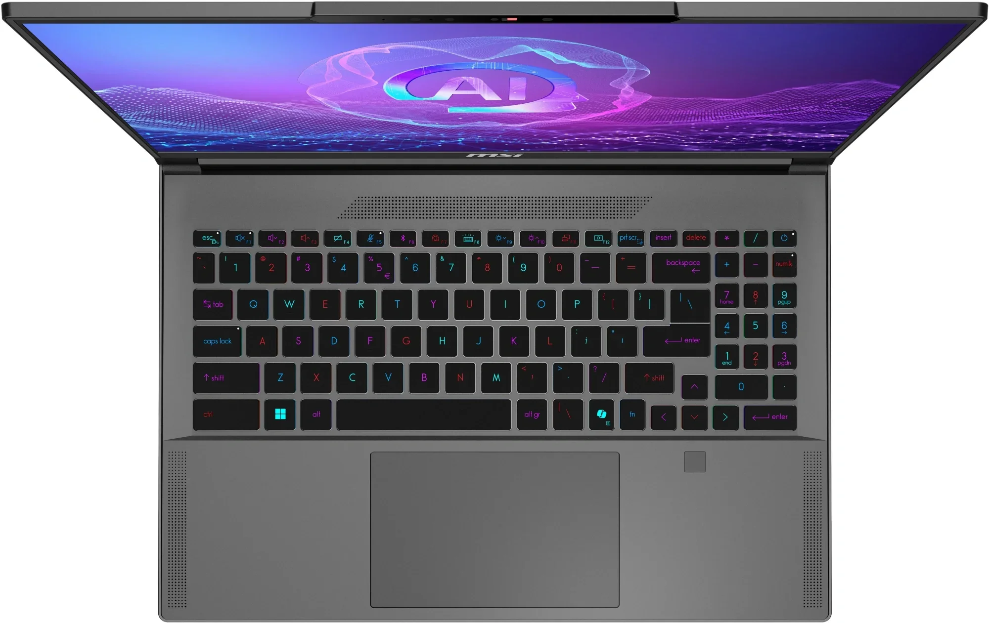 Ноутбук MSI Creator A16 AI+ A3HVGG-268RU серый 9S7-15FK14-268 Ryzen AI 9 365 32Gb SSD2Tb NVIDIA GeForce RTX 4070 8Gb 16" IPS QHD+ (2560x1600) Windows 11 Home WiFi BT Cam