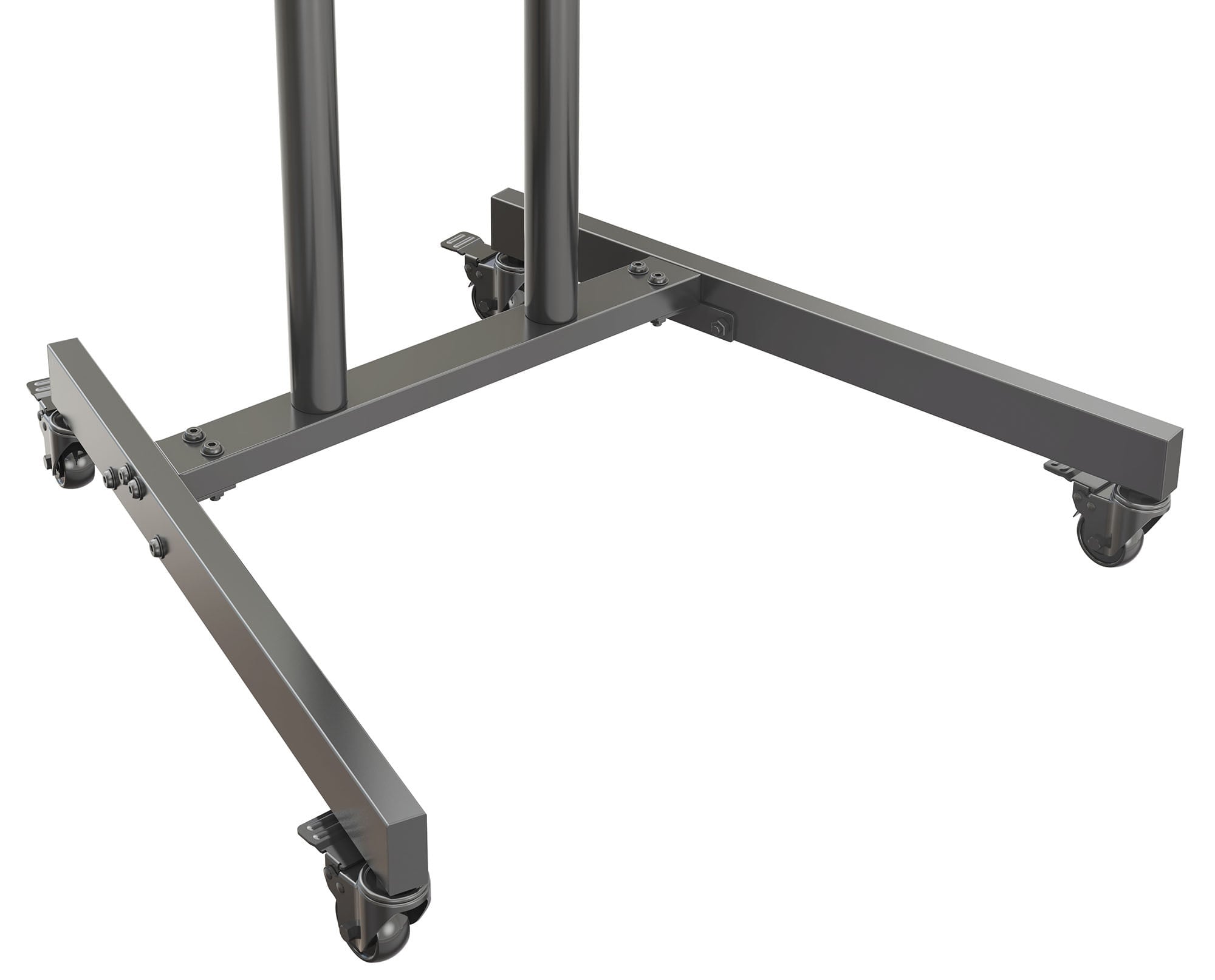 Стойка для телевизора Cactus CS-ST04 черный, 37"-70" макс. 68 кг, напольный, мобильный