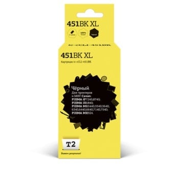 Картридж T2 IC-CCLI-451BK XL Black для Canon Pixma IP7240,8740,MG5540,5540,5640,6340,6440,7140,7540