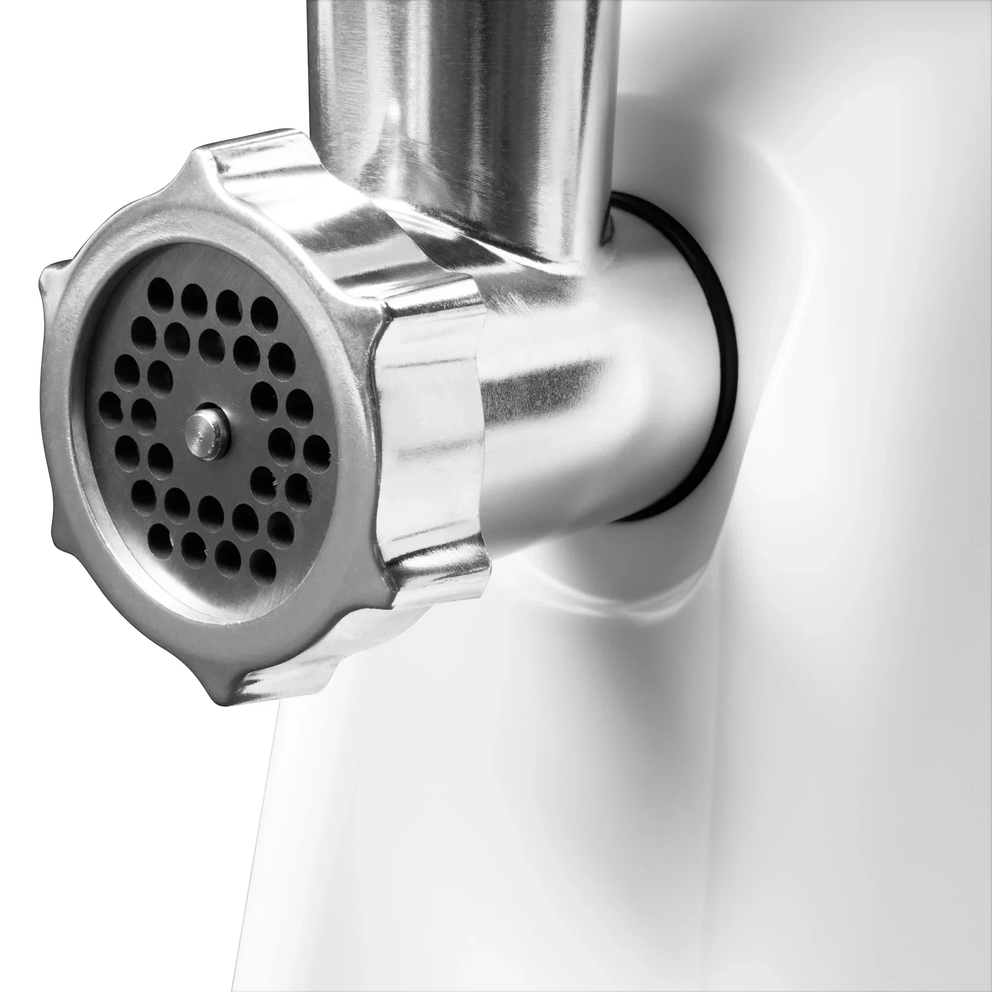 Мясорубка электрическая Starwind SMG3110 белый, 1500 Вт, 2.0 кг/мин, реверс, защита от перегрузки, насадки - 5