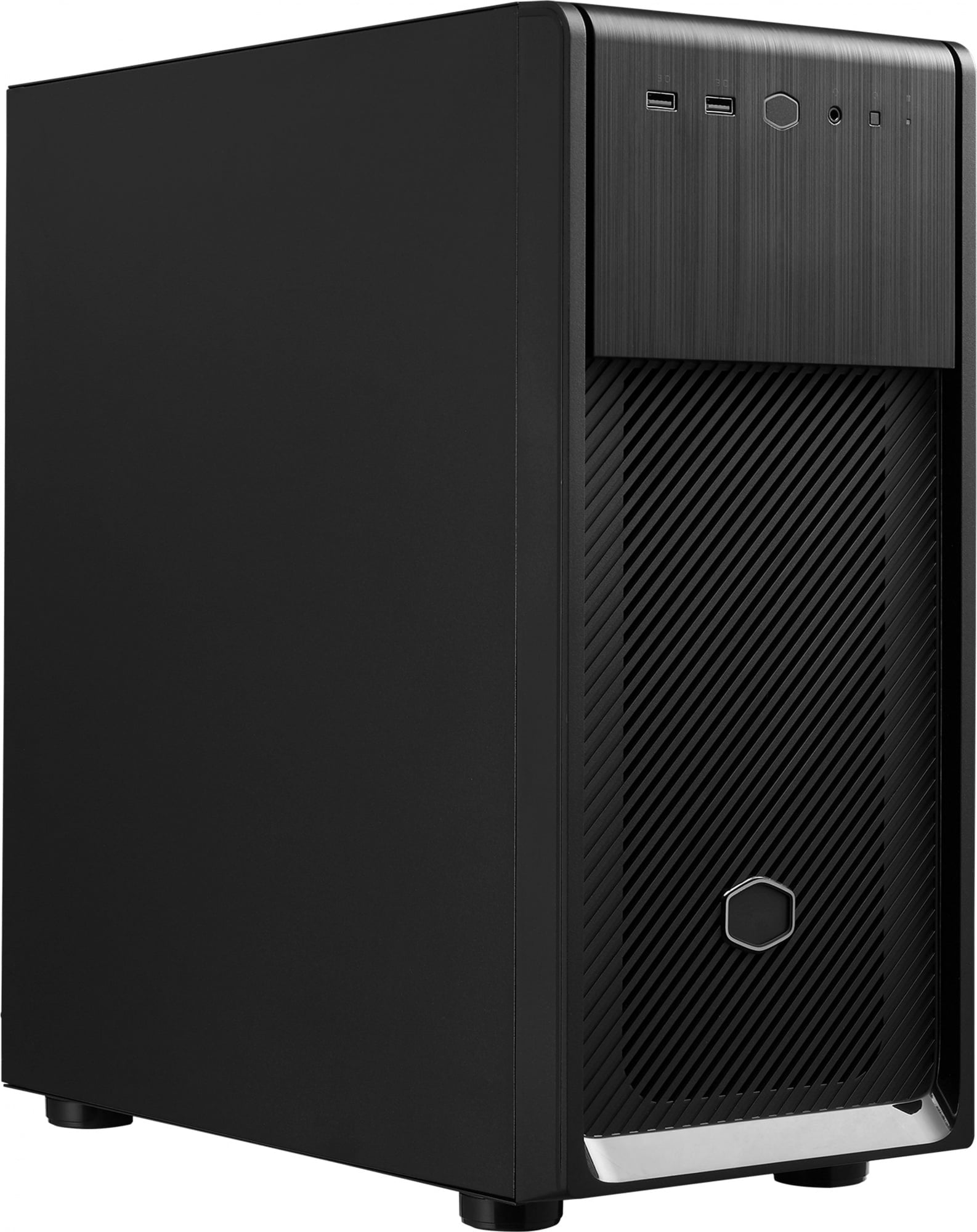 Компьютерный корпус Cooler Master Elite 500 w/o ODD bay, 2xUSB3.2, 1x120Fan, w/o PSU, Black, Steel left panel, ATX