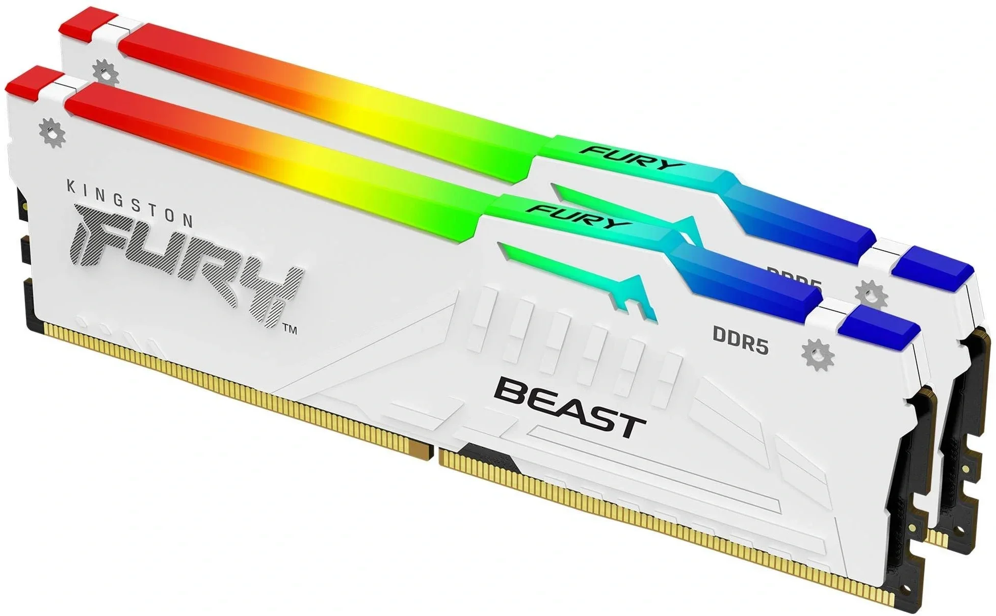 Память DDR5 2x16GB 6000MHz Kingston KF560C30BWAK2-32 Fury Beast RGB RTL Gaming PC5-48000 CL30 DIMM 288-pin 1.4В kit single rank с радиатором Ret