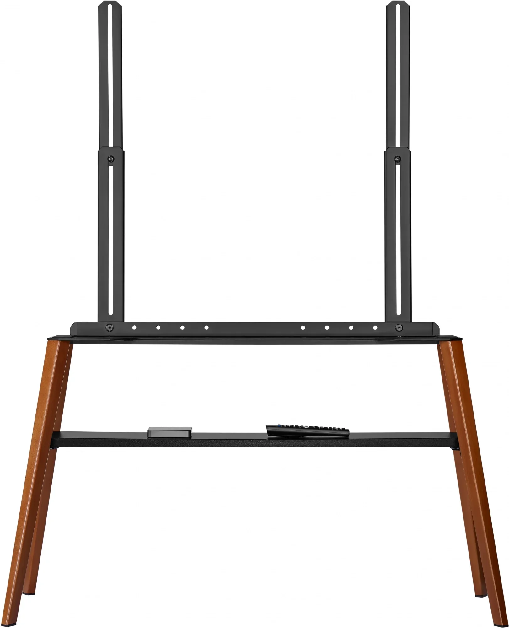 Подставка для телевизора Cactus CS-ST3647BKWN черный/орех, 49"-75" макс. 40 кг, напольный