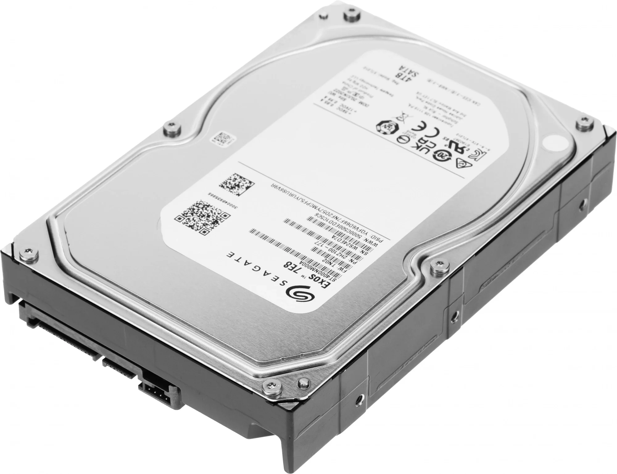 Жесткий диск Seagate Exos 7E8 HDD 3.5" SATA 4Tb, 7200 rpm, 256Mb buffer, 512n, ST4000NM000A, 1 year