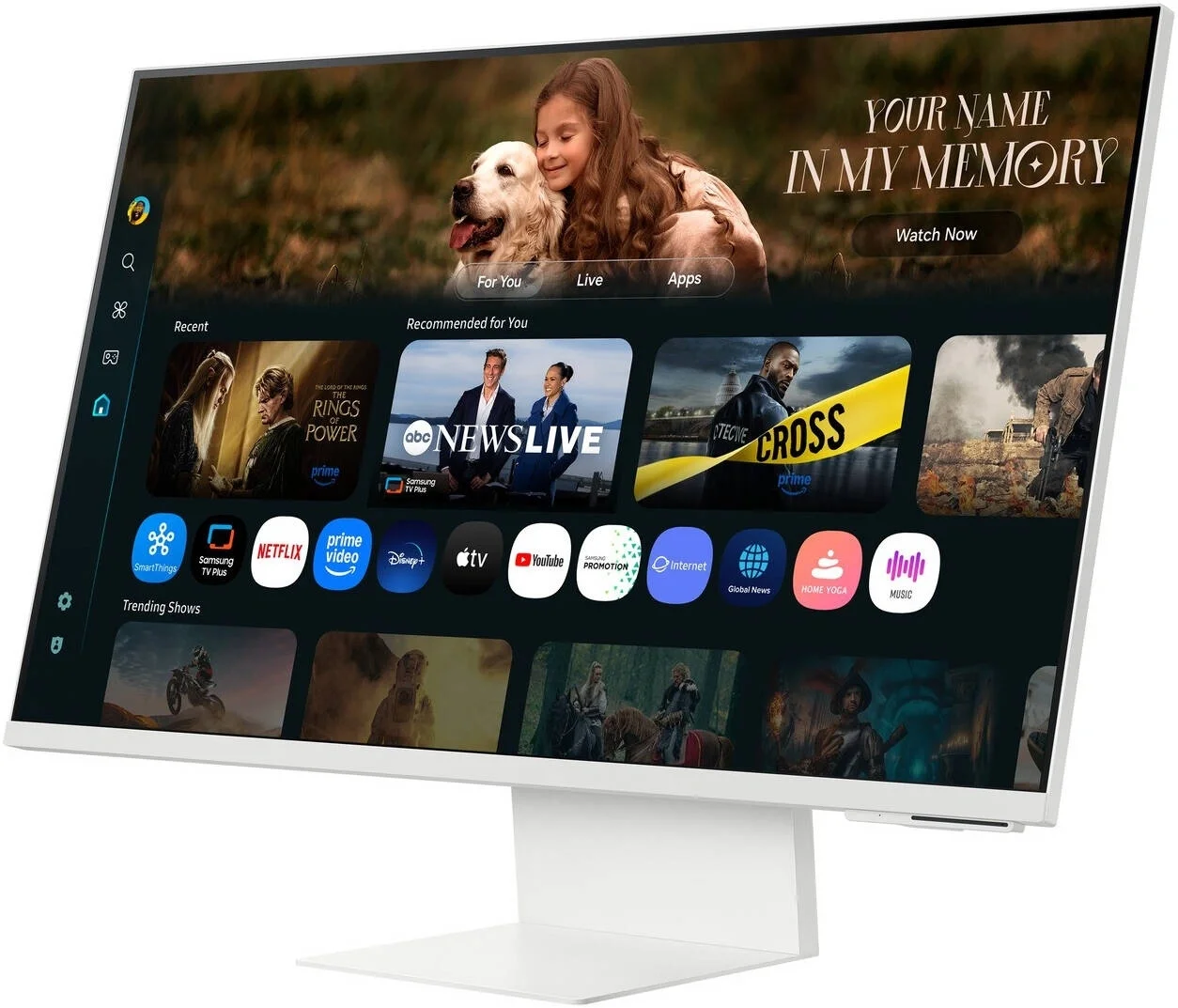 Монитор Samsung 32" S32FM801UMXUE белый VA LED 4ms 16:9 HDMI M/M Cam матовая HAS Piv 3000:1 400cd 178гр/178гр 3840x2160 60Hz 4K USB 7кг