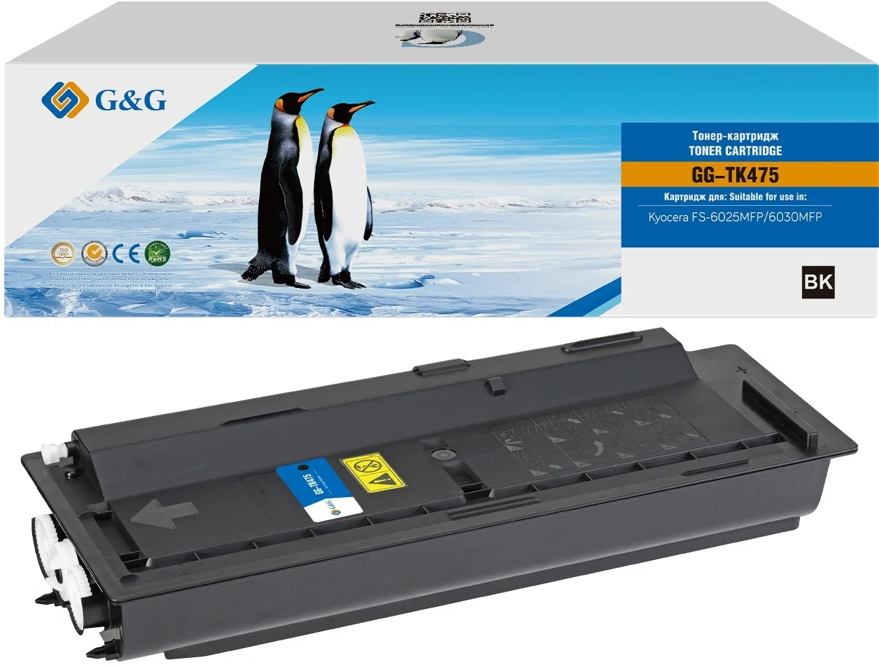 Картридж лазерный G&G GG-TK475 черный (15000 стр.) для Kyocera FS-6025/B/6030