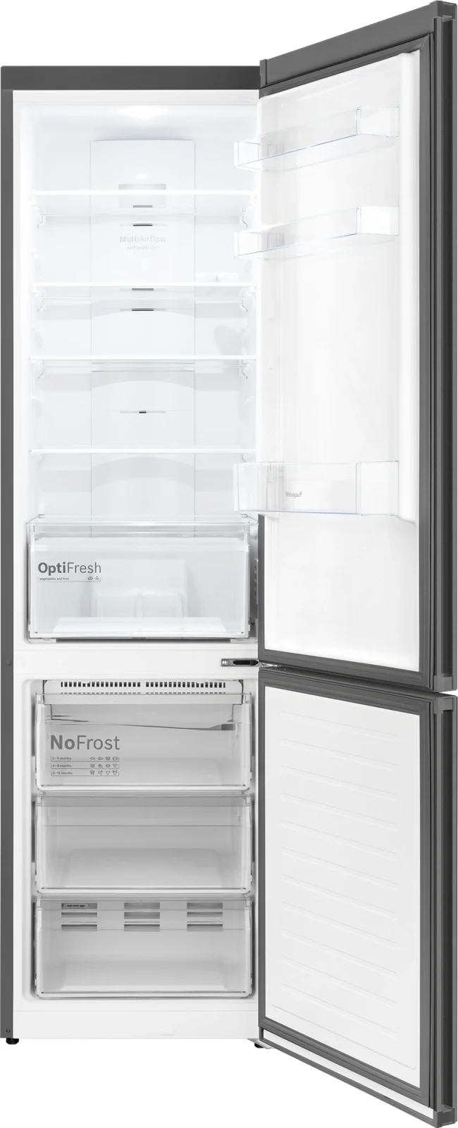 Холодильник Weissgauff WRK 2010 D Inverter NoFrost Dark Grey Soft Close 2-хкамерн. темно-серый инвертер
