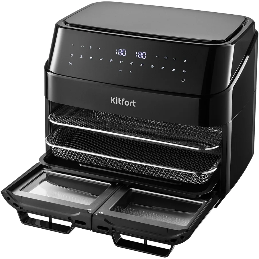 Аэрогриль Kitfort КТ-8153 12л 2600Вт черный