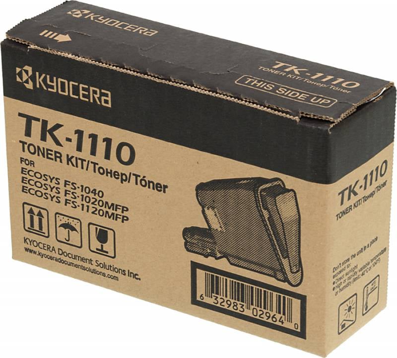 Картридж лазерный Kyocera TK-1110 1T02M50NXV/1 черный (2500стр.) для Kyocera FS-1040/1020/1120