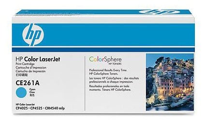 Картридж лазерный HP 648A CE261A голубой бар.в компл. (11000стр.) для HP CLJ CP4525