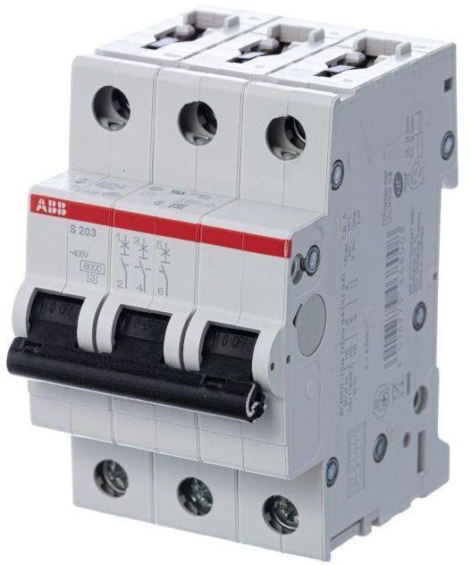 Выключатель ABB 2CDS253001R0504, 3-полюсный, 50А, C, 6кА