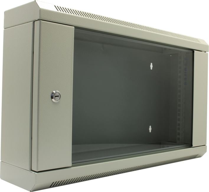 5bites <TC6106-06G> Шкаф настенный телекоммуникационный 19", серый 6U 600x150