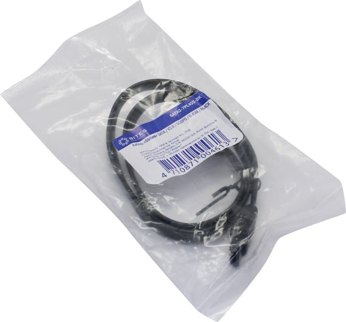 5bites  <SATA3-7PL45S(-BK)>  Кабель  SerialATA 45см