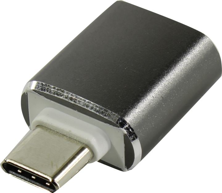 Адаптер OTG USB Type C(m) - USB 3.0 Af, серый, KS-is KS-388-GR