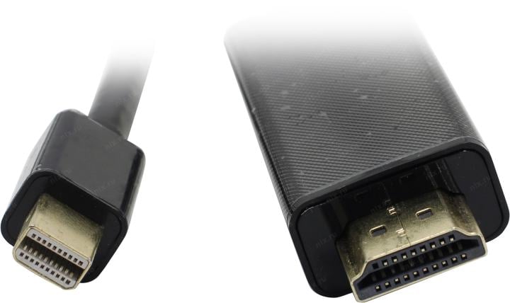 KS-is <KS-751-1.8> Кабель-адаптер miniDisplayPort(M) -> HDMI 19(M) 1.8м, активный