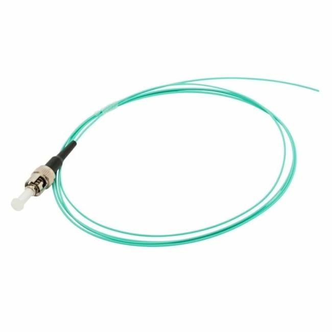 LAN-PIG-ST/OM3-1.5 Пигтейл Lanmaster ST/PC OM3 50/125 15м серый хвостовик цвет: голубой