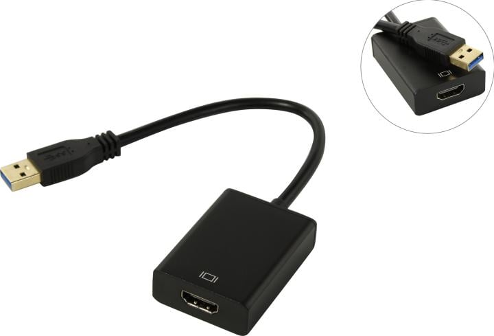 KS-is <KS-488> Кабель-адаптер USB3.0 -> HDMI 19F