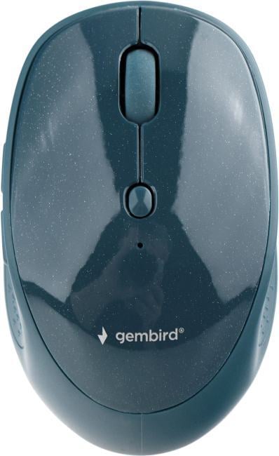 Мышь беспров. Gembird MUSW-550-1, Bluetooth 3.0, 1600 DPI, 6кн,, 2.4ГГц + BT синяя