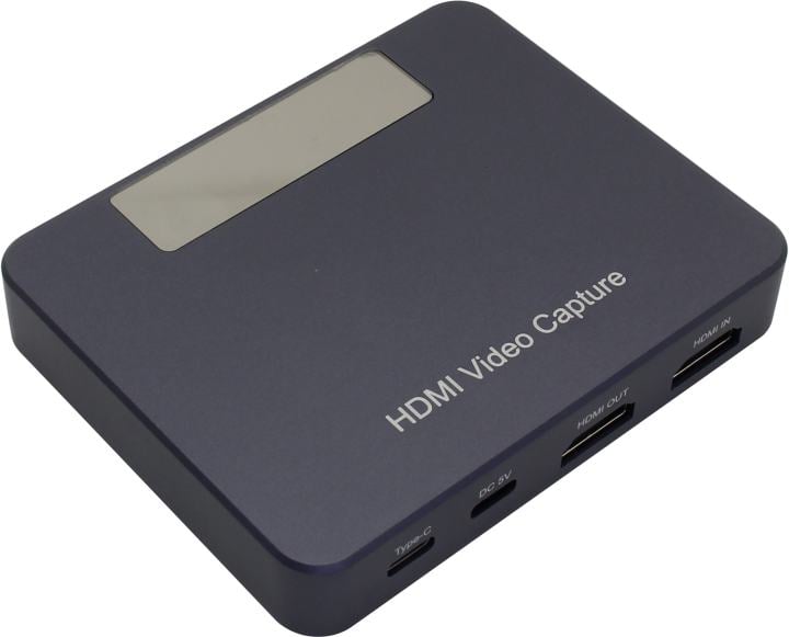 KS-is <KS-809> Адаптер видеозахвата (HDMI In/Out, USB-C, mic, Line IN, Audio OUT)