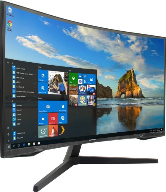 Монитор Samsung 32" Odyssey G5 S32CG550EI черный VA LED 1ms 16:9 HDMI матовая 300cd 178гр/178гр 2560x1440 165Hz FreeSync DP 2K USB 5.2кг