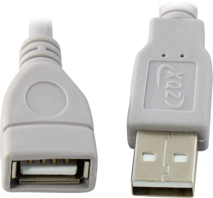 KS-is Удлинитель USB 2.0 AM - USB 2.0 AF KS-is (KS-455-3), вилка-розетка, скорость передачи до 480 Мбит/с, длина - 3 метра