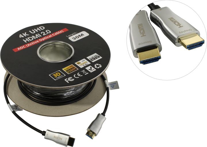 KS-is <KS-485-30> Кабель HDMI to HDMI (19M -19M) 30м ver2.0