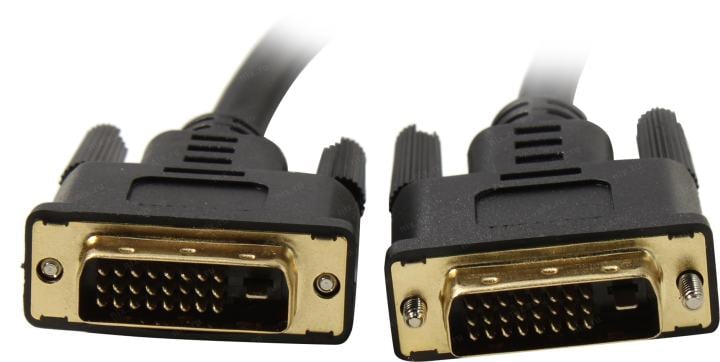 KS-is Кабель DVI-D - DVI-D dual link 24+1F KS-is (KS-770B-2) (2 фильтра, позолоченные контакты), вилка-вилка, длина - 2 метра